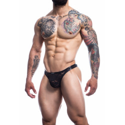 CUT4MEN String en dentelle Lace Thong Noir